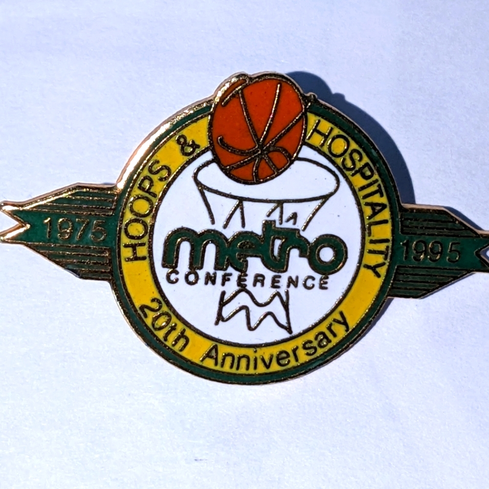 Louisville Basketball Metro Hoops & Hospitality 20th Anniv Vintage Lapel Pin